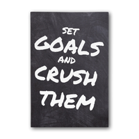 Set Goals And Crush Them Motivational Canvas