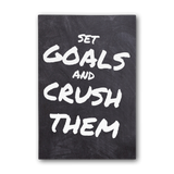 Set Goals And Crush Them Motivational Canvas