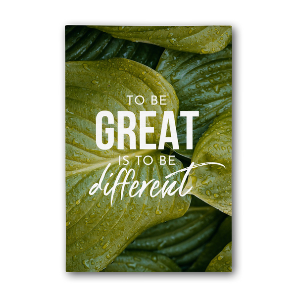 Be Great Motivational Canvas Wall Art.